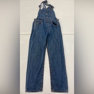 Free People We The Free Ziggy Overalls Denim Relaxed Slouchy Cotton Blue Size XS